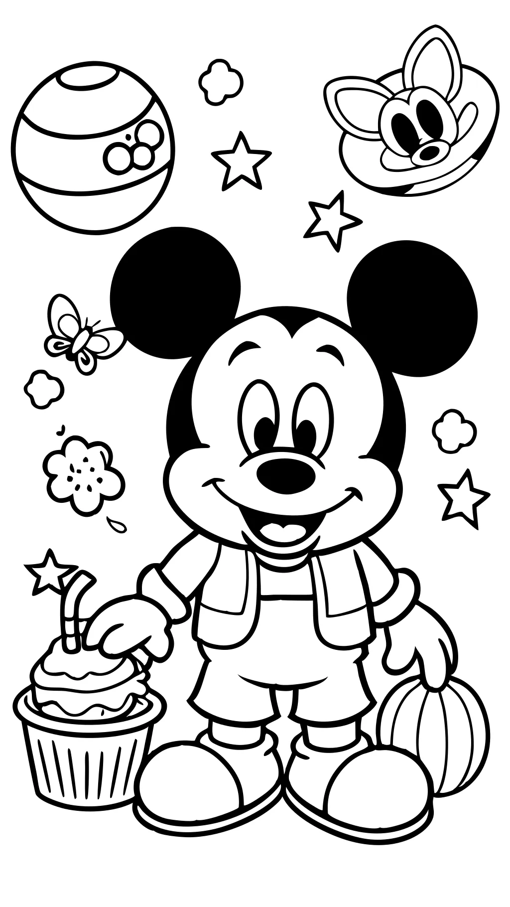 Páginas para colorear de Mickey Mouse